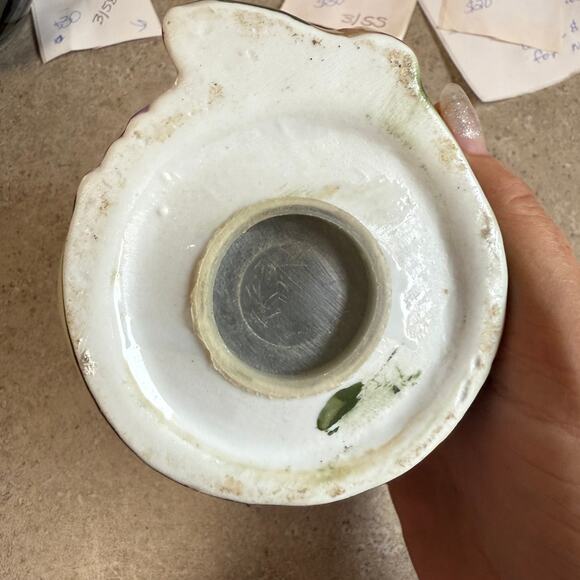 Vintage Bank blue birds and green flowers Has removable stopper - Picture 7 of 9